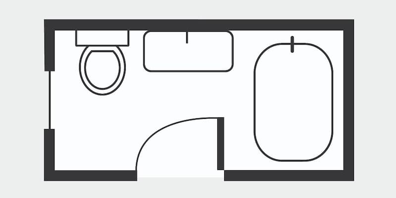 bathroom dimensions layout